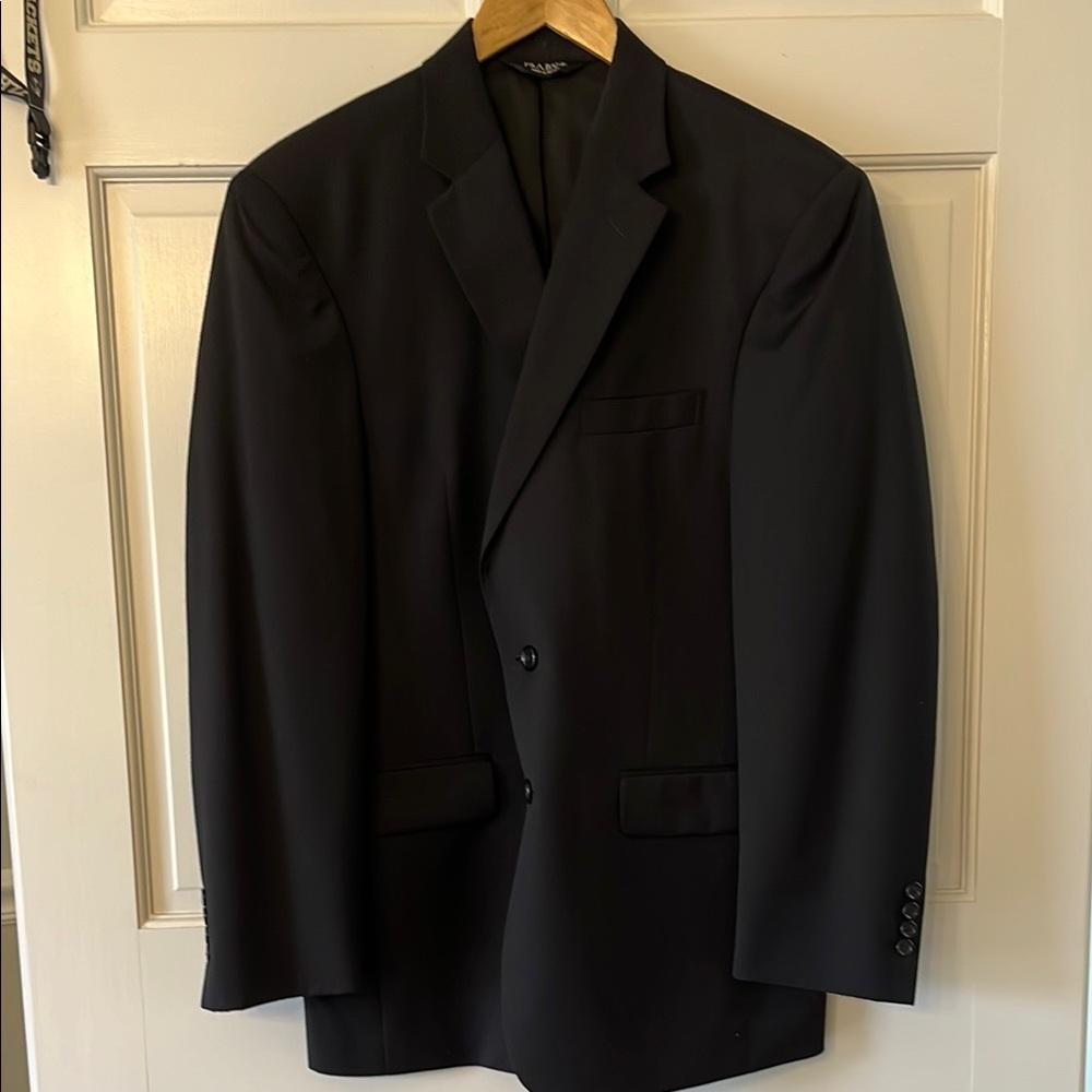 Black Classic Two-Button Suit Jacket - image 1